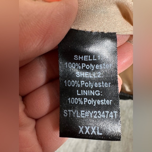 Pomander Place Tan Coco Tweed Bow Dress Size XXXL - Picture 14 of 15